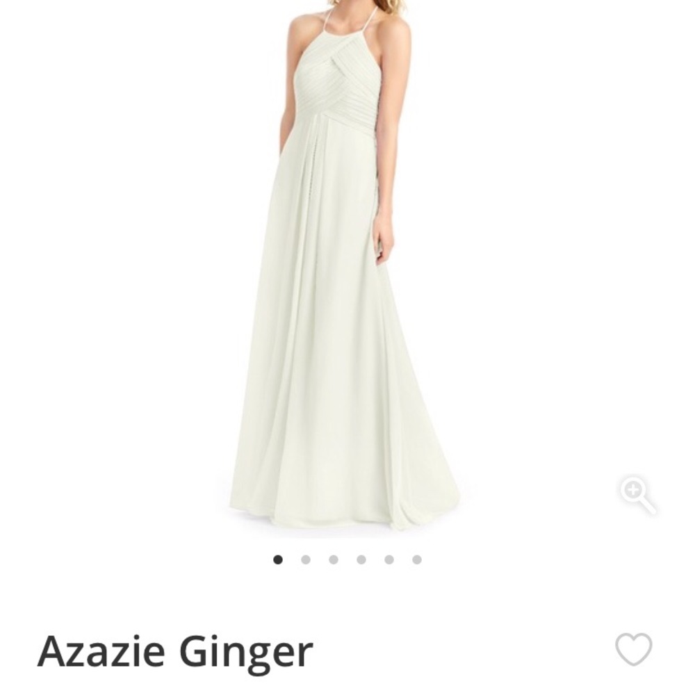 Used Azazie Ginger Bridesmaid Dress in Frost. Sz 2
